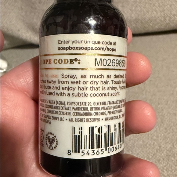 5/$25 Coconut Milk Hair Mist  2oz - Picture 2 of 3